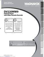 Magnavox DV220MW9A DVD/VCR Combo Player Operating Manual